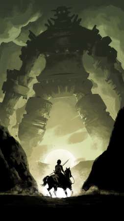 Shadow of the Colossus Quadratus Phone/Tablet Wallpaper • GamePhD