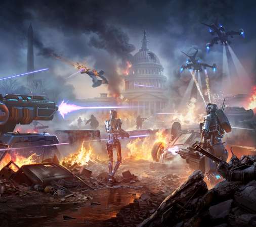 Terminator: Dark Fate - Defiance: We are Legion Mobile Horizontal wallpaper or background