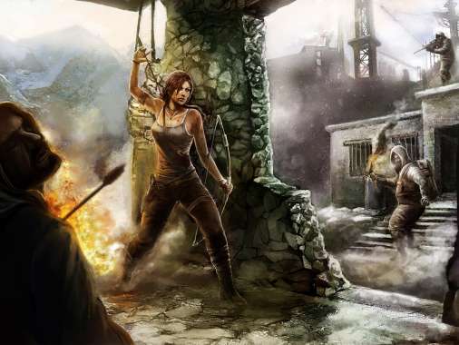 Tomb Raider fan art Mobile Horizontal wallpaper or background