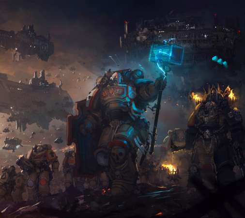 Warhammer 40,000 fan art Mobile Horizontal wallpaper or background
