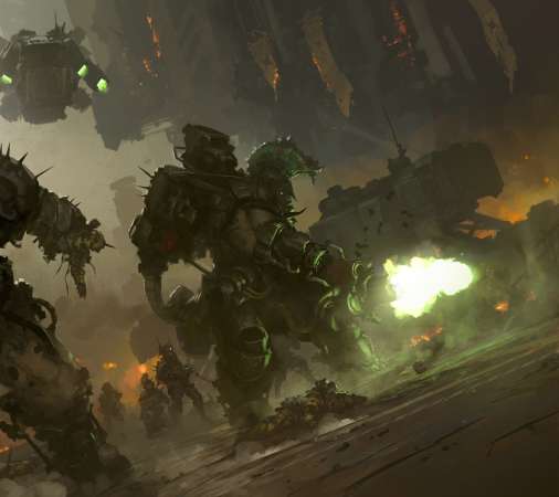 Warhammer 40,000 fan art Mobile Horizontal wallpaper or background