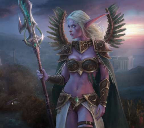 World of Warcraft fan art Mobile Horizontal wallpaper or background