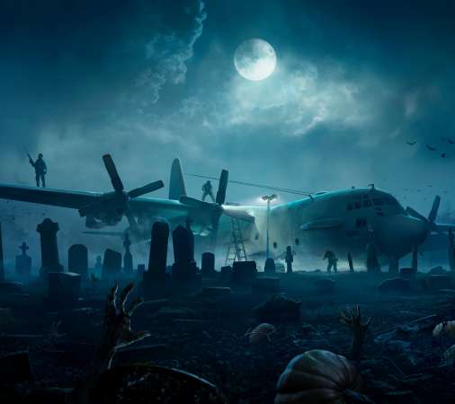 Zombie Gunship Mobile Horizontal wallpaper or background