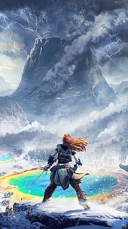 Horizon: Zero Dawn - The Frozen Wilds Mobile Vertical wallpaper or background