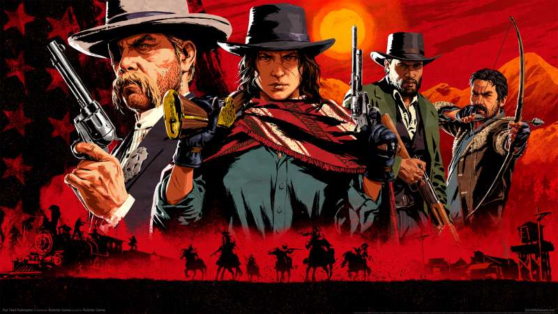 Không gian hoang dã đầy hùng vĩ ngay trên màn hình của bạn, với hình nền Red Dead Redemption