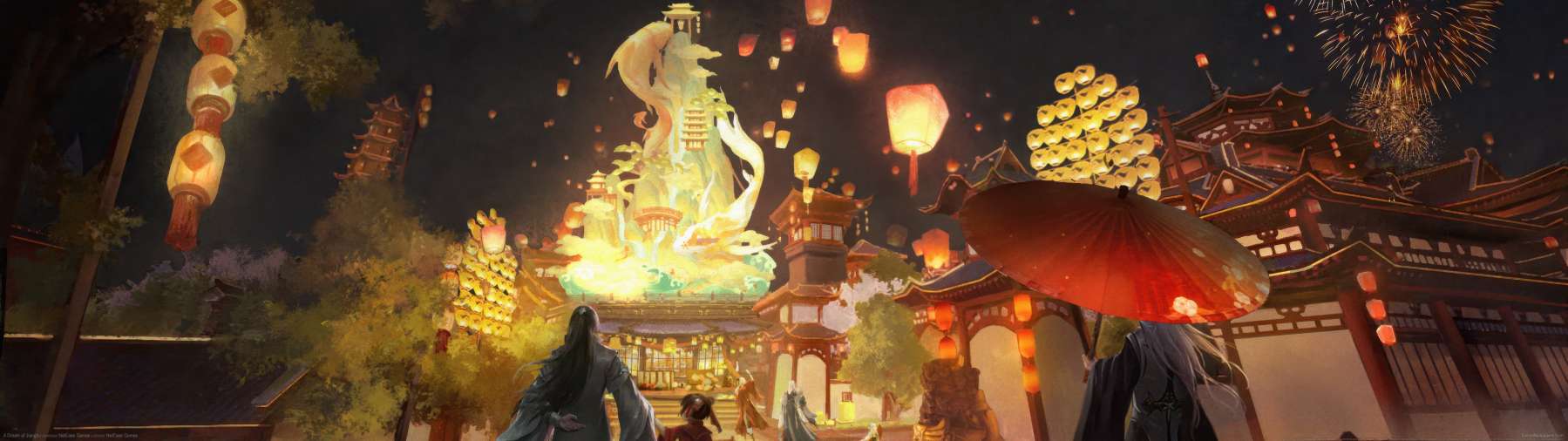 A Dream of Jianghu superwide wallpaper or background 01