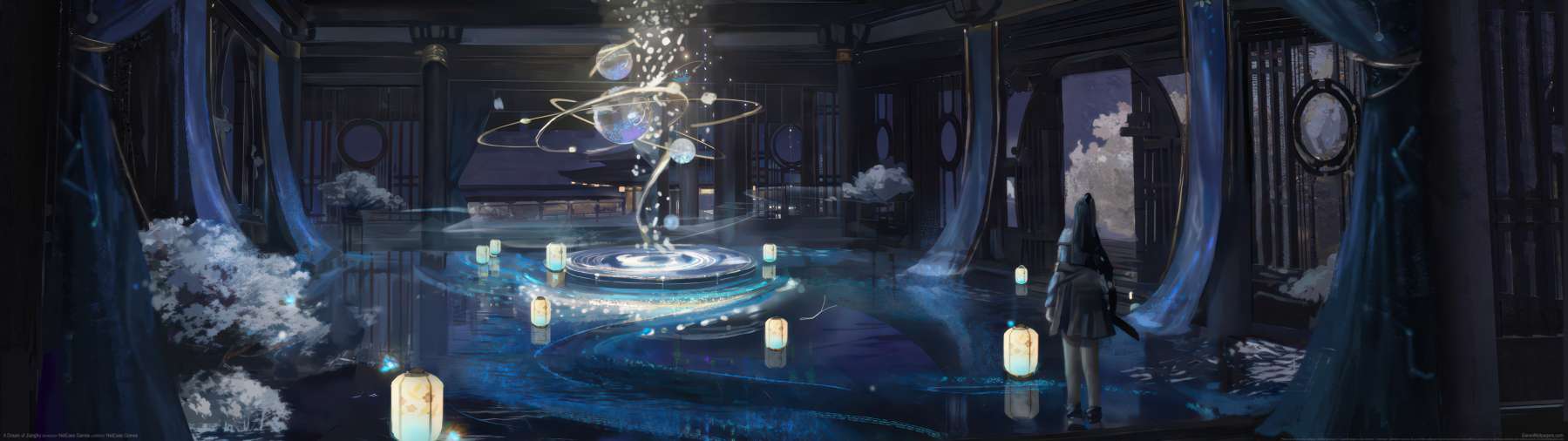A Dream of Jianghu superwide wallpaper or background 02