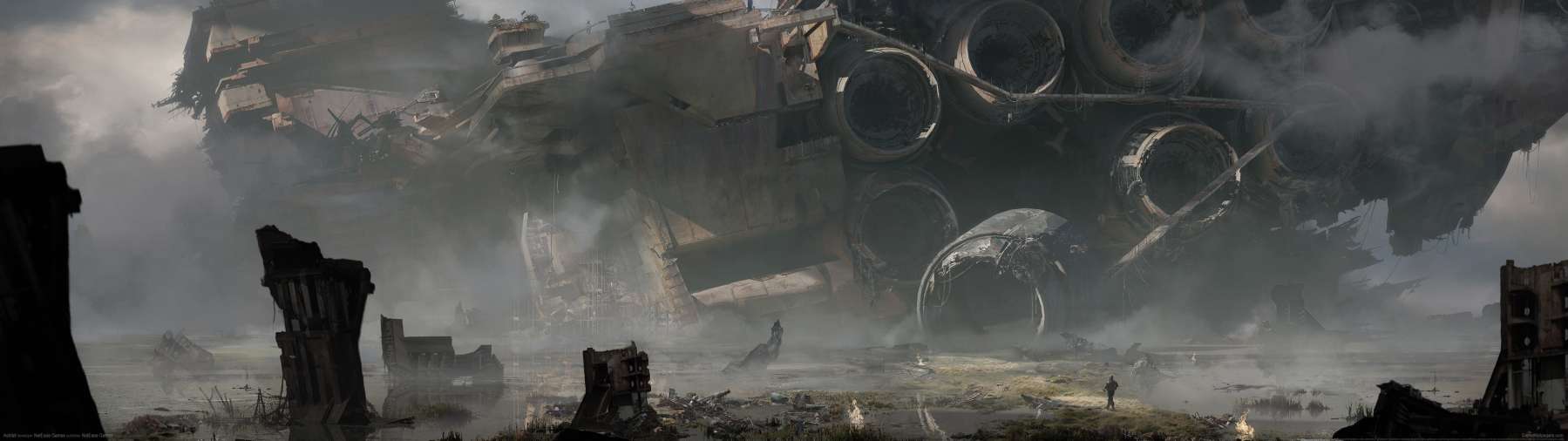 Ashfall superwide wallpaper or background 02