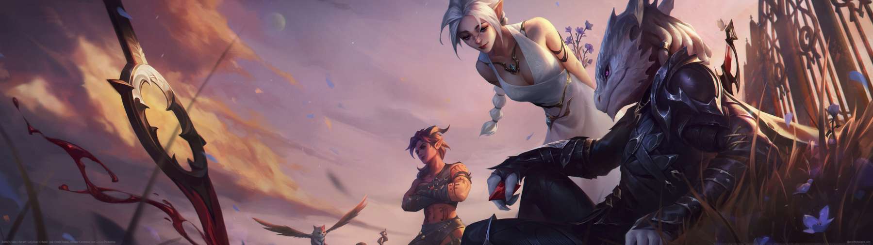 Baldur's Gate 3 fan art superwide wallpaper or background 01