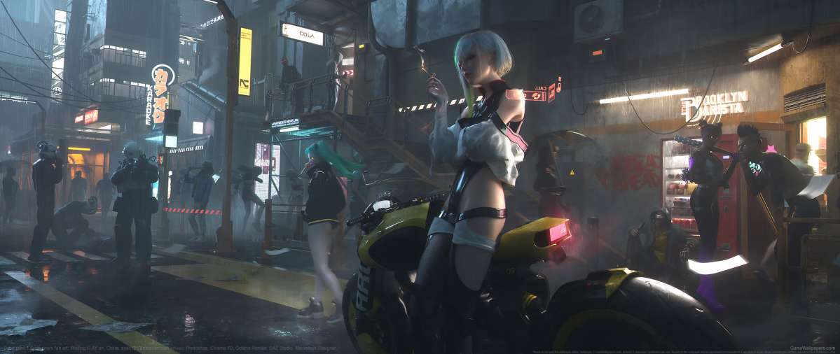 Cyberpunk: Edgerunners fan art ultrawide wallpaper or background 02