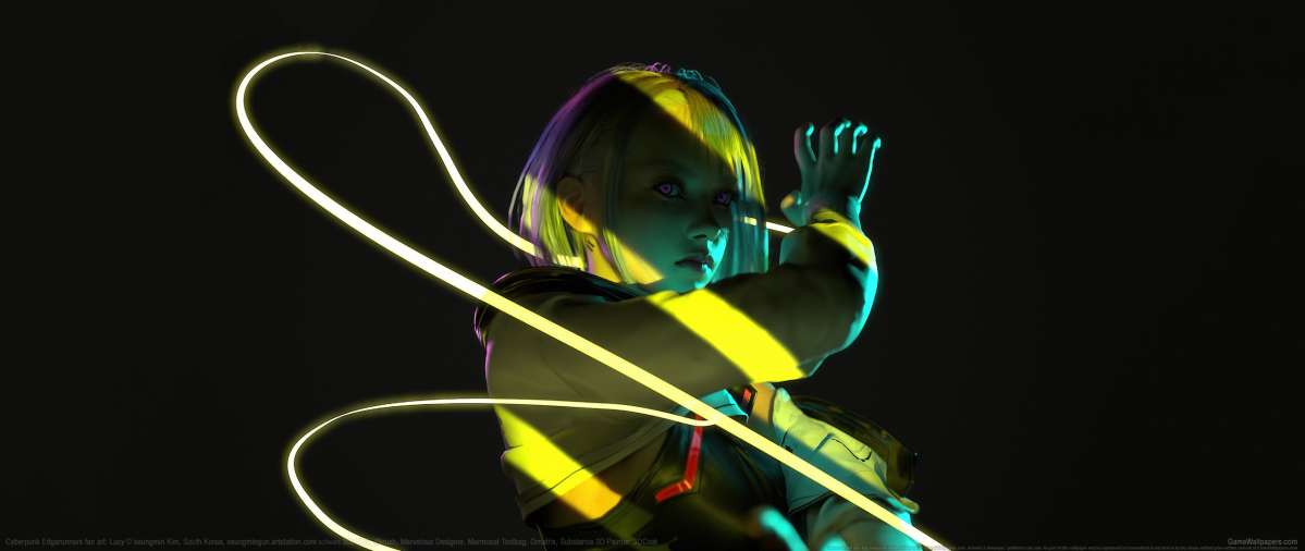 Cyberpunk: Edgerunners fan art ultrawide wallpaper or background 03
