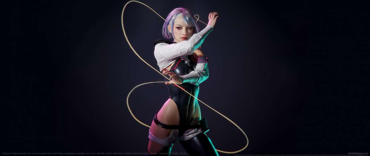 Cyberpunk: Edgerunners fan art ultrawide wallpaper or background 04