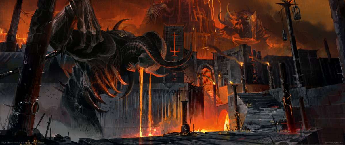 Doom Eternal ultrawide wallpaper or background 02