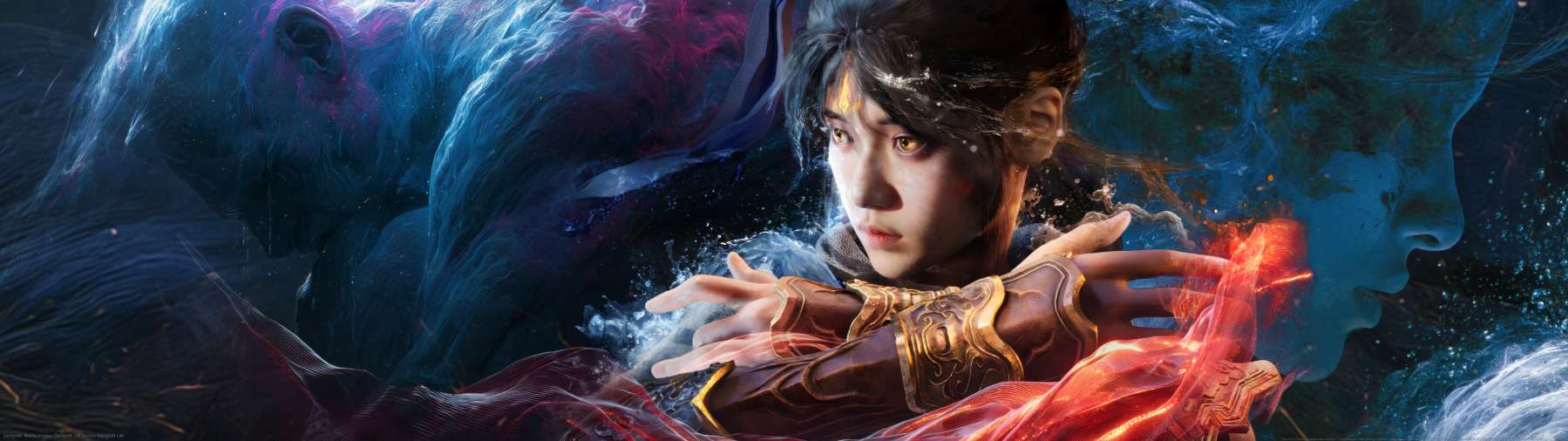 Genigods: Nezha superwide wallpaper or background 01