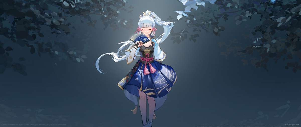 Genshin Impact fan art ultrawide wallpaper or background 06