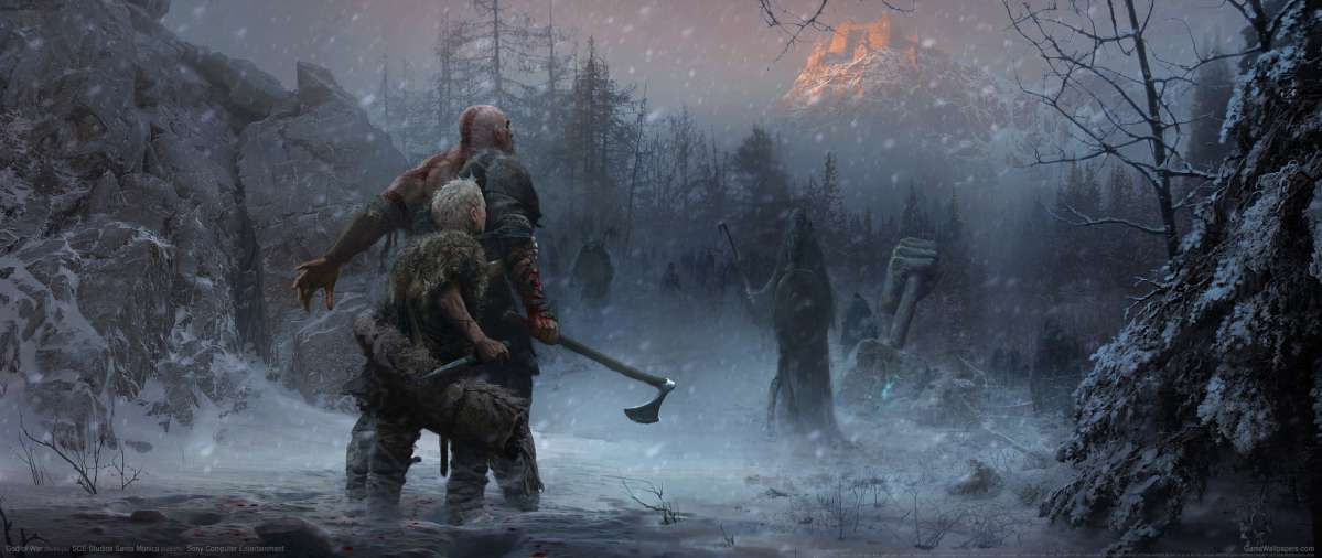God of War 2017 ultrawide wallpaper or background 02