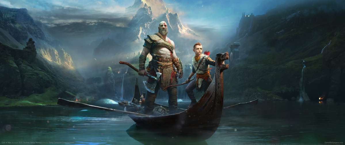 God of War 2017 ultrawide wallpaper or background 03