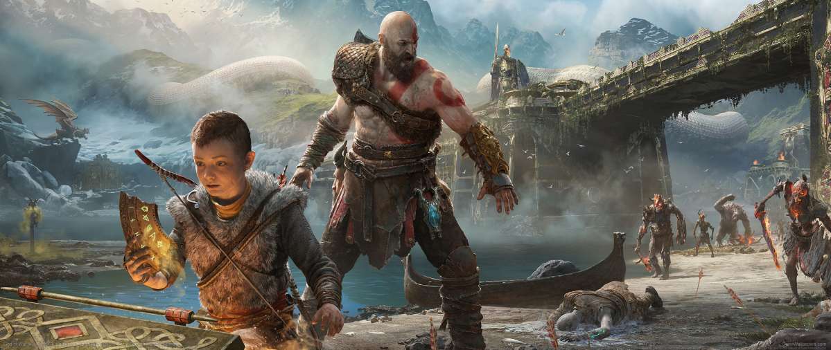 God of War 2017 ultrawide wallpaper or background 07