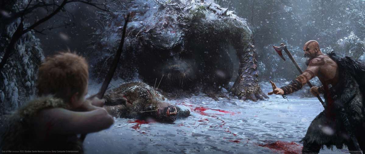 God of War 2017 ultrawide wallpaper or background 12