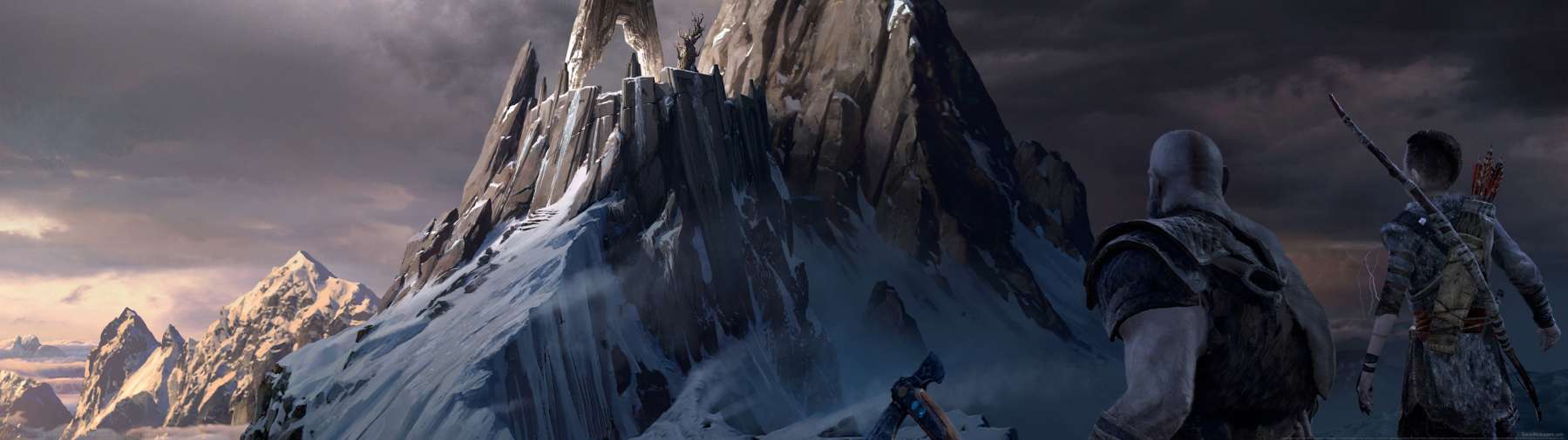 God of War 2017 superwide wallpaper or background 13