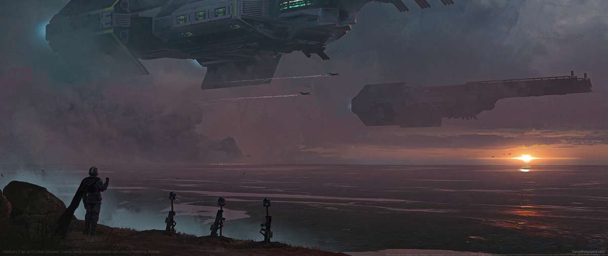 Helldivers 2 fan art ultrawide wallpaper or background 02