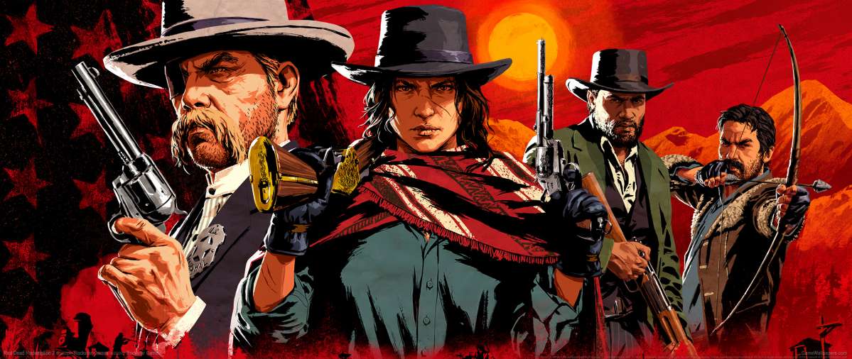 Hình nền Red Dead Redemption 2 độ phân giải UltraWide 21:9 mang đến cho bạn trải nghiệm sống động và rộng lớn nhất về miền Tây hoang dã. Hình nền này sẽ giúp bạn tiếp cận trực tiếp và tận hưởng khung cảnh đẹp mê hồn của trò chơi. Hãy tải hình nền này ngay bây giờ để có trải nghiệm tuyệt vời nhất về Red Dead Redemption 2!