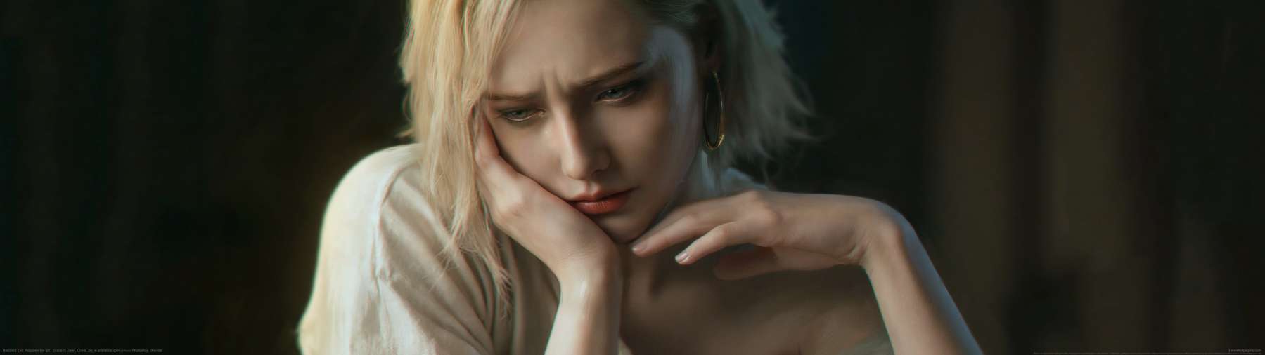 Resident Evil Requiem fan art superwide wallpaper or background 01