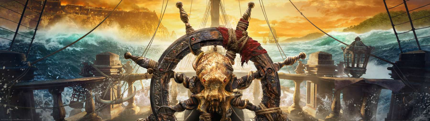 Skull & Bones superwide wallpaper or background 07