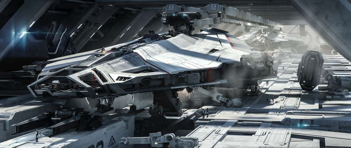 Download wallpaper 2560x1440 arrow, spaceship, star citizen, dual wide 16:9  2560x1440 hd background, 15868