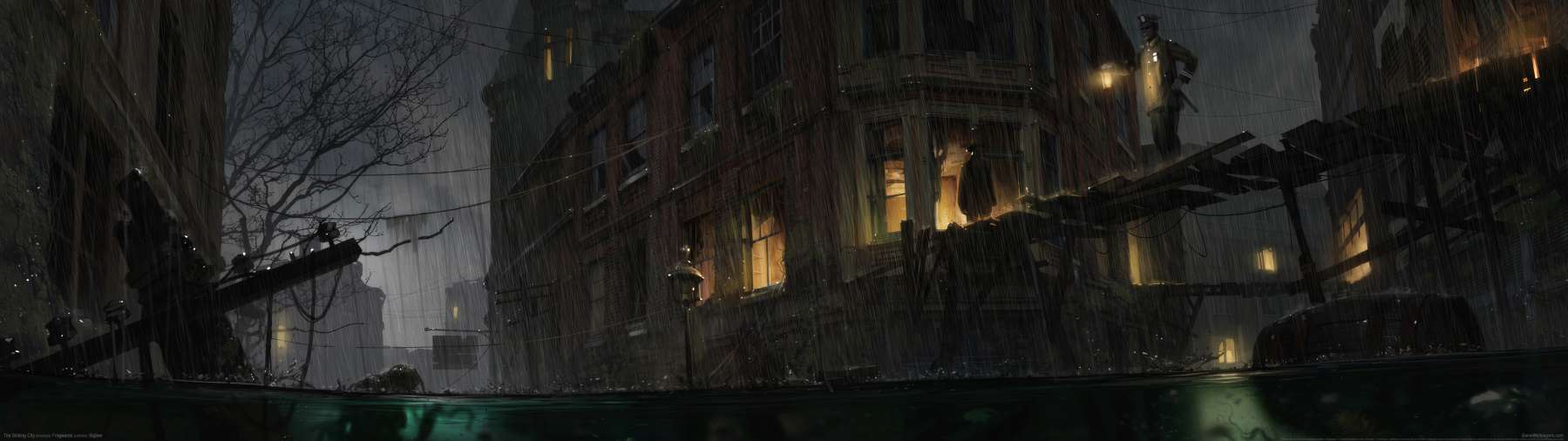 The Sinking City superwide wallpaper or background 03