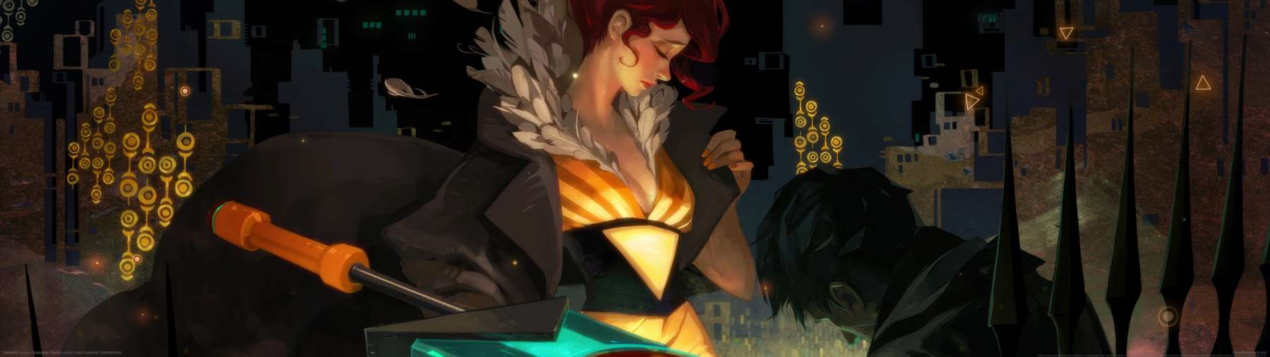 Transistor superwide wallpaper or background 02