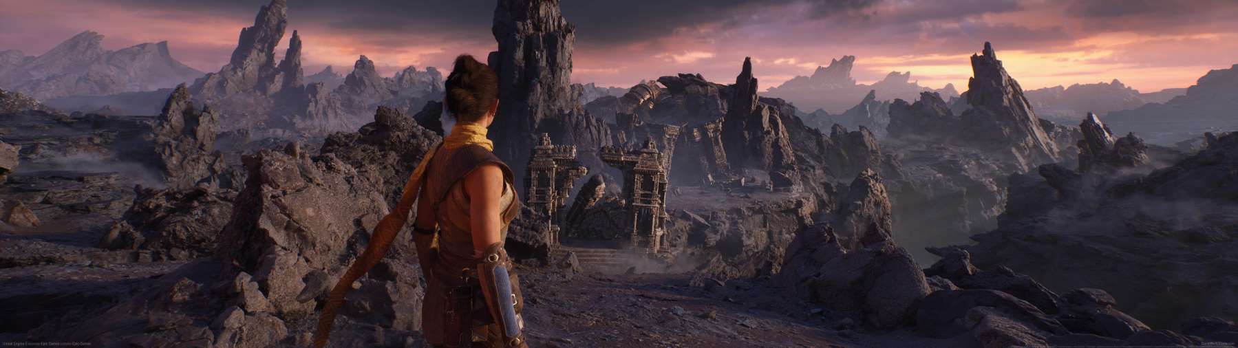 Unreal Engine 5 superwide wallpaper or background 03