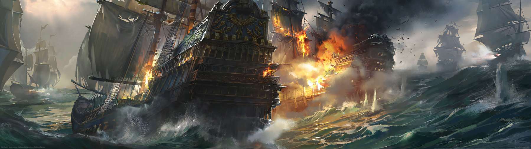 War of the Seas superwide wallpaper or background 01