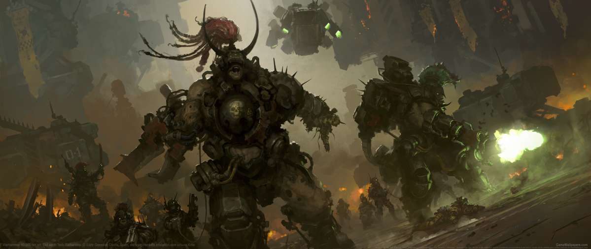 Warhammer 40,000 fan art ultrawide wallpaper or background 17