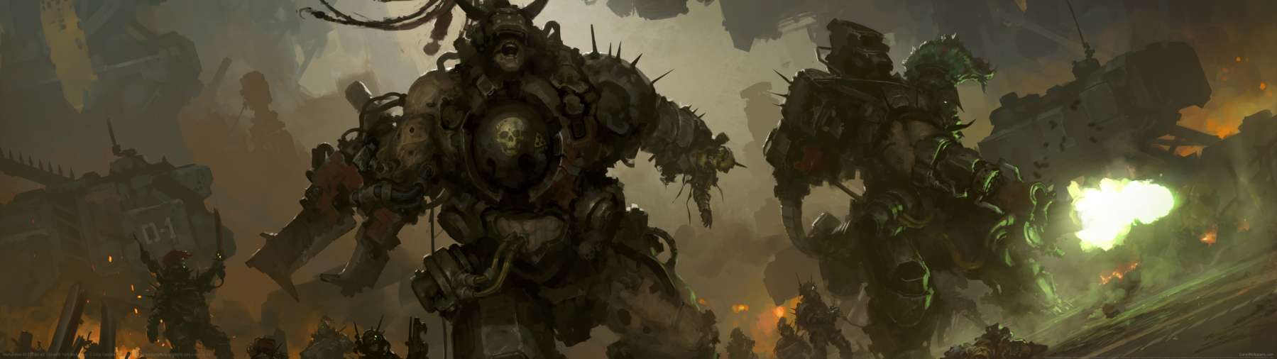 Warhammer 40,000 fan art superwide wallpaper or background 17