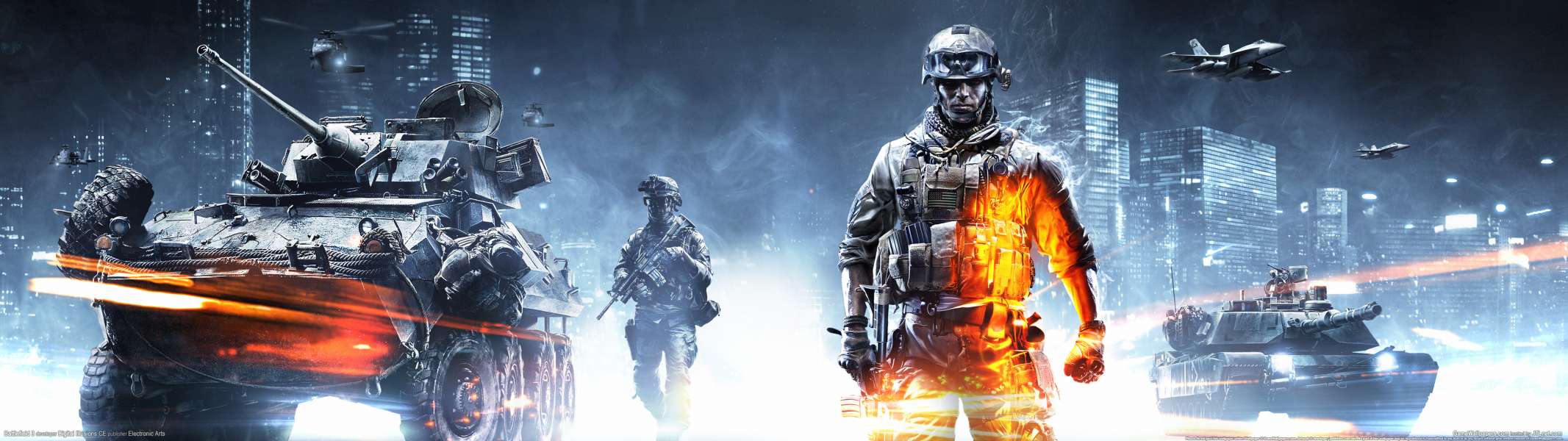 Battlefield 3 dual screen wallpaper or background