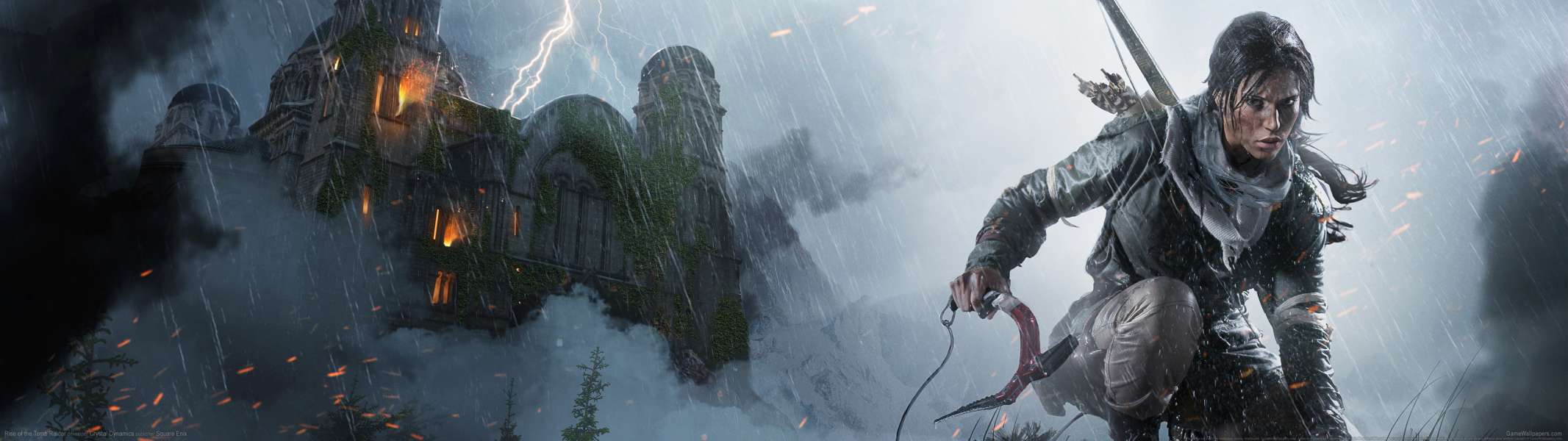 Rise of the Tomb Raider dual screen wallpaper or background