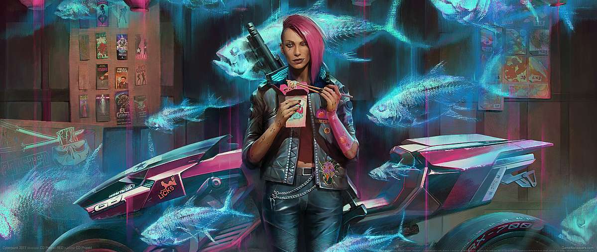 Cyberpunk 2077 ultrawide wallpaper or background 41