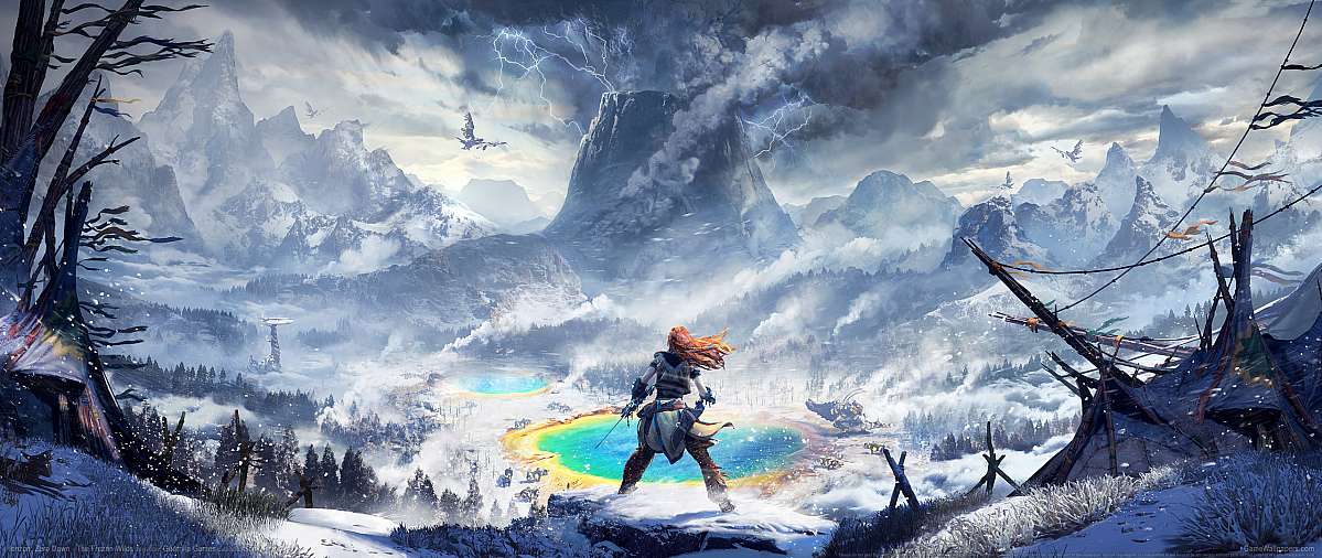 Horizon: Zero Dawn - The Frozen Wilds ultrawide wallpaper or background 01