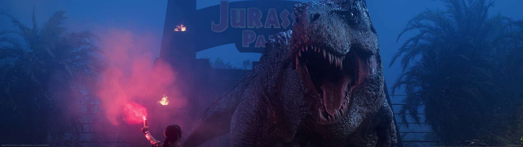 Jurassic Park: Survival superwide wallpaper or background 01
