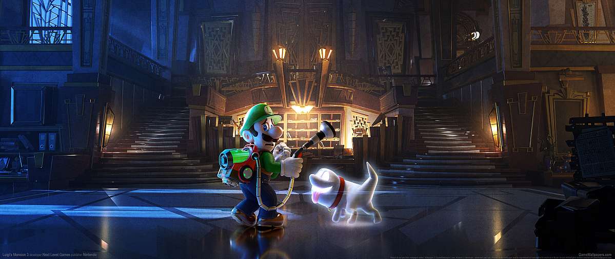Luigi's Mansion 3 ultrawide wallpaper or background 02