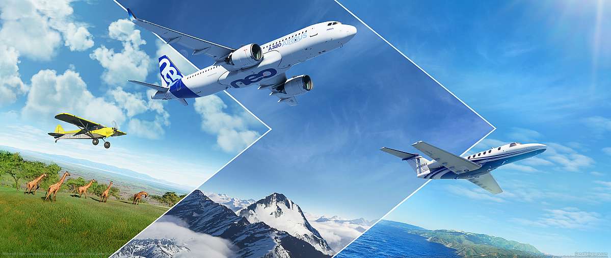 Microsoft Flight Simulator ultrawide wallpaper or background 01