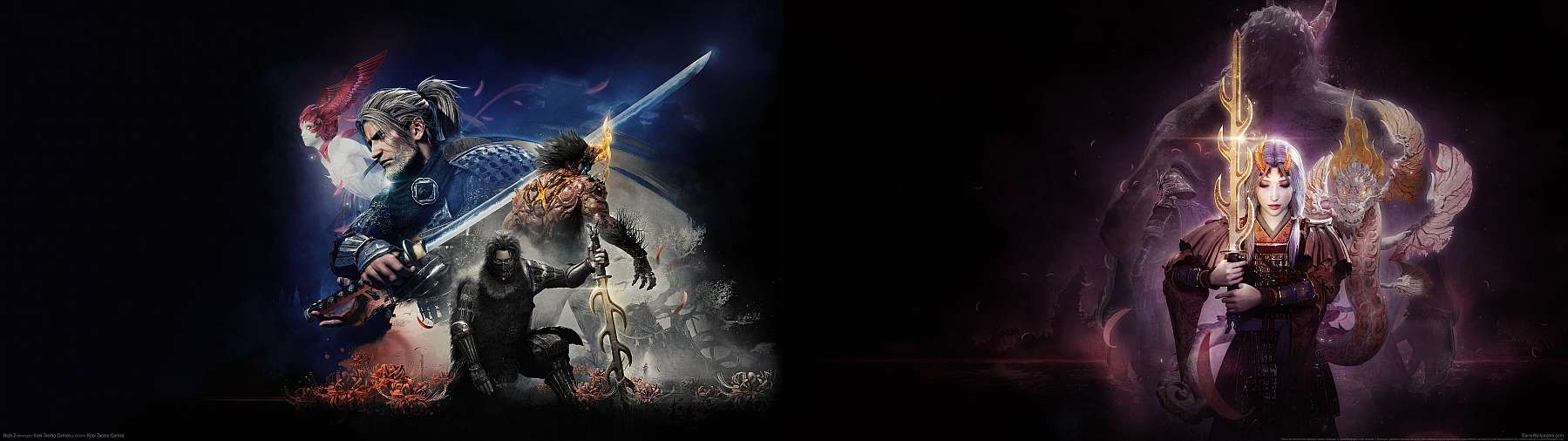 Nioh 2 superwide wallpaper or background 01