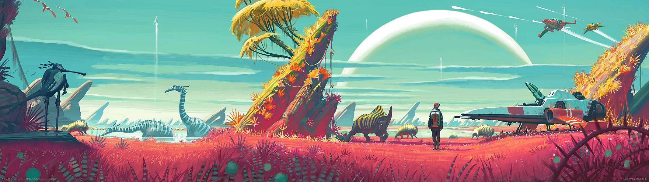 No Man's Sky dual screen wallpaper or background