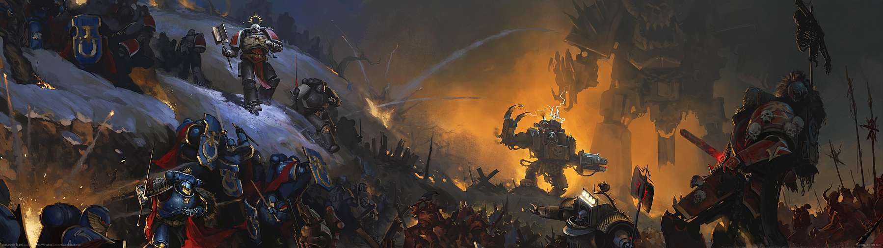 Warhammer 40,000 superwide wallpaper or background 09