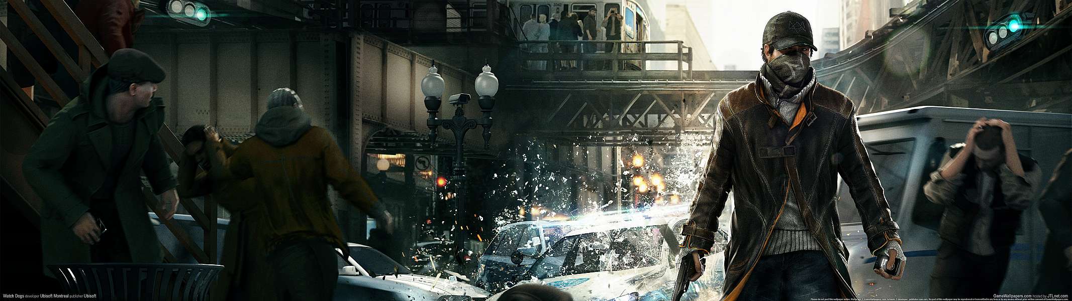 Watch Dogs dual screen wallpaper or background