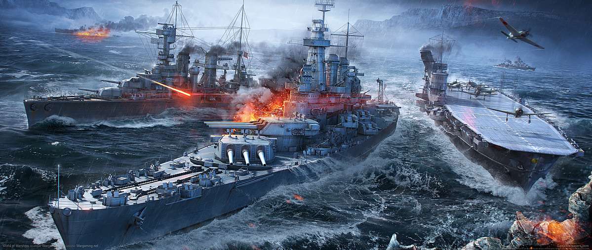 World of Warships ultrawide wallpaper or background 09