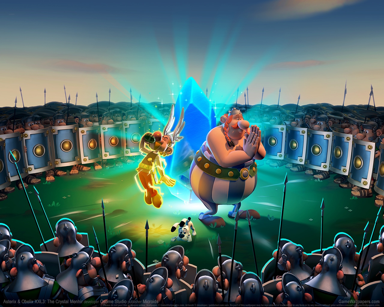 Asterix & Obelix XXL3: The Crystal Menhir 1280 Hintergrundbild 01