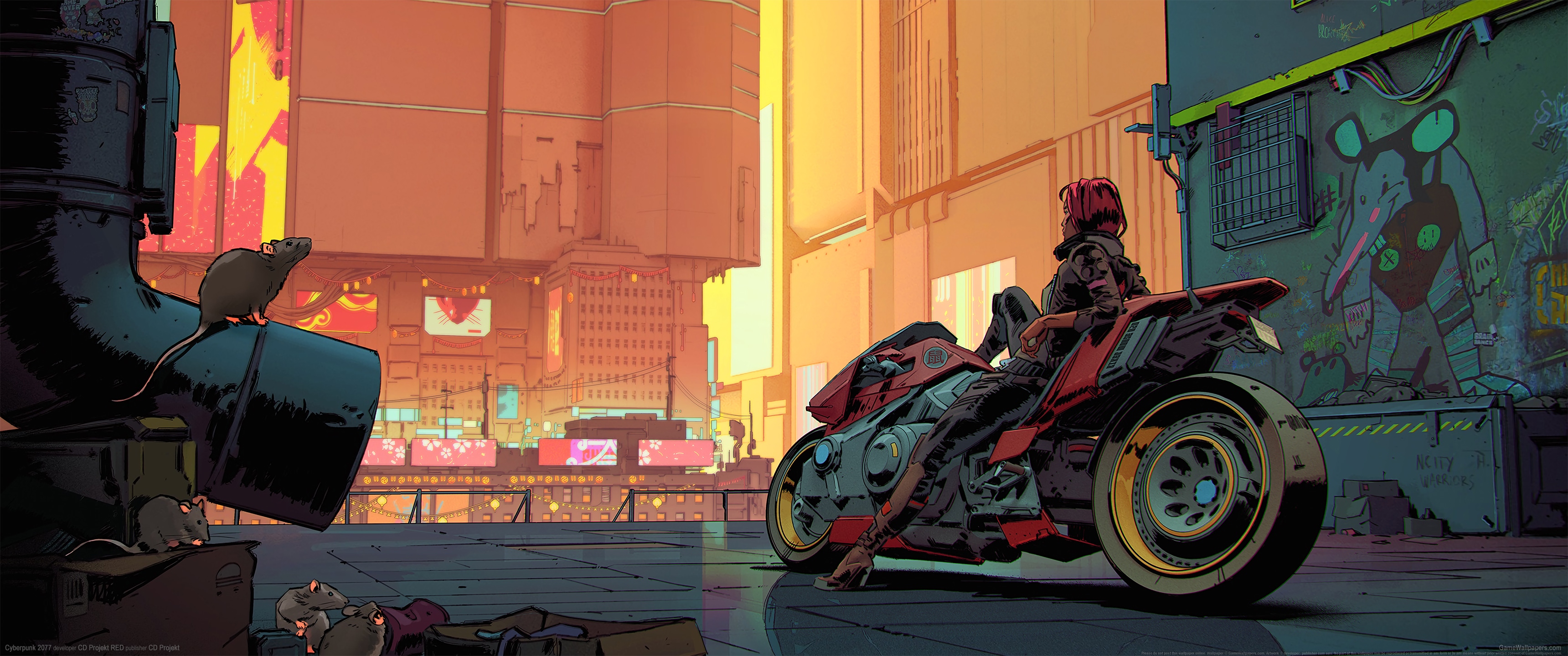 Cyberpunk 2077 3440x1440 fond d'cran 27