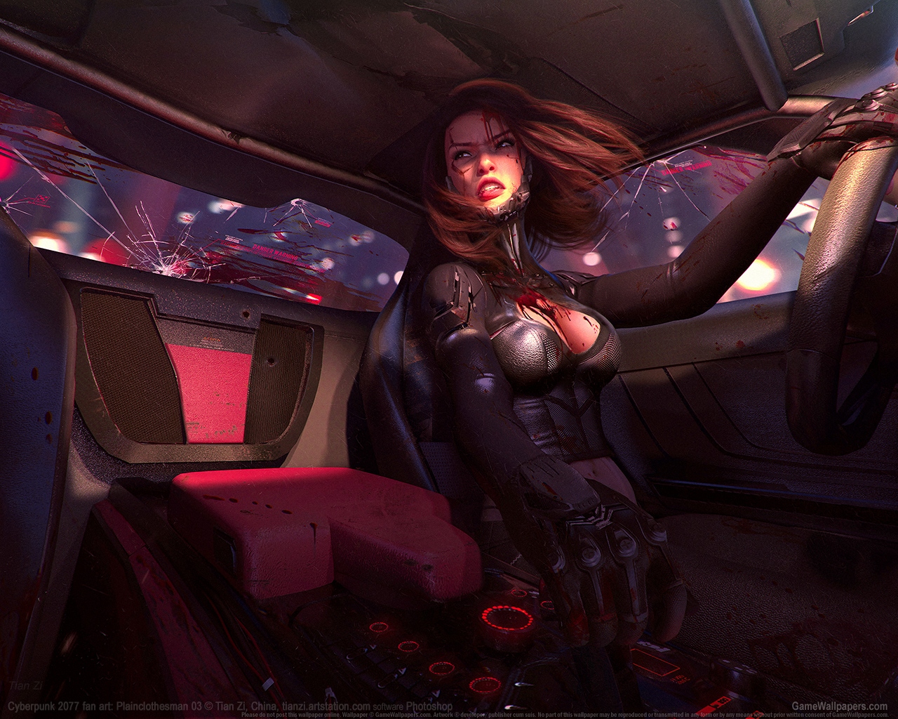 Cyberpunk 2077 fan art 1280 Hintergrundbild 01